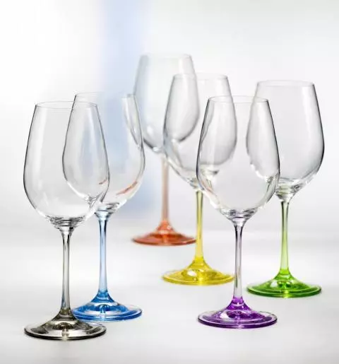 Verdragen Haast je Gehoorzaam Kristallen Rainbow witte wijnglazen (per 6 stuks)